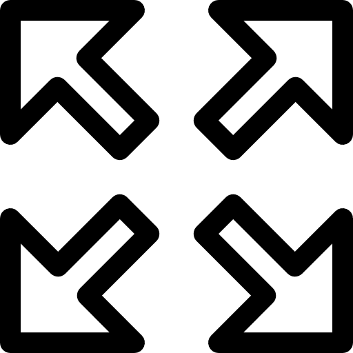Expand arrows expand direction icon