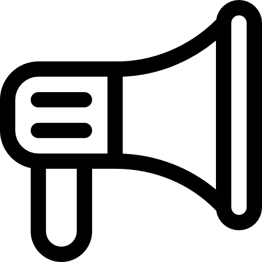 Megaphone loudspeaker loud speaker icon