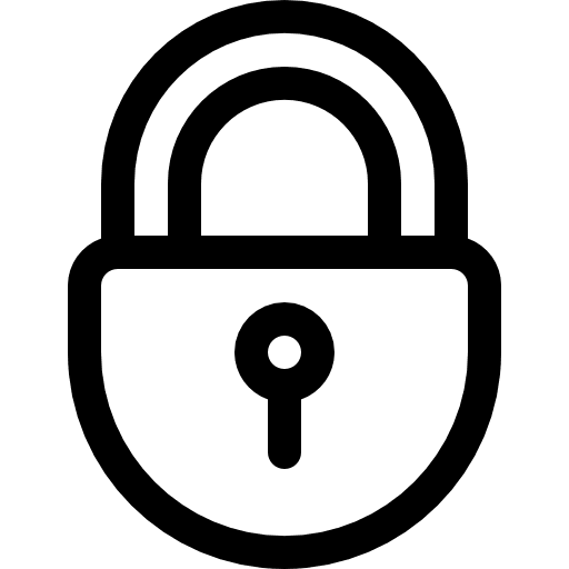 Padlock lock locked secure icon