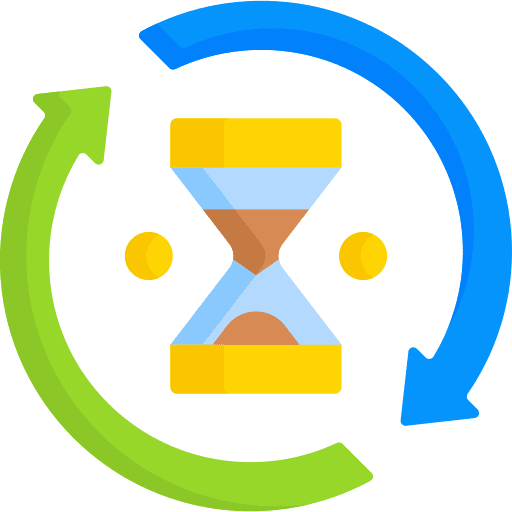 Consistency hourglass time and date sandglass icon