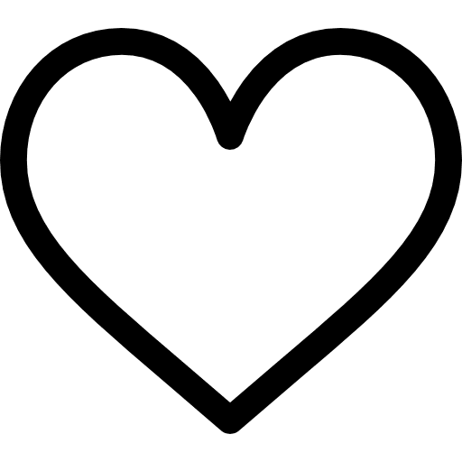 Heart shapes peace loving icon