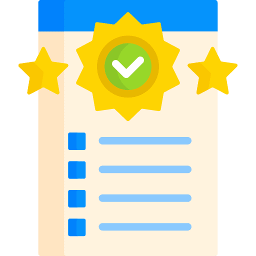 Quality control certification quality control insignia icon