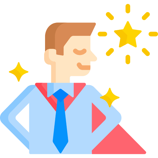 Role model leadership people confidence icon