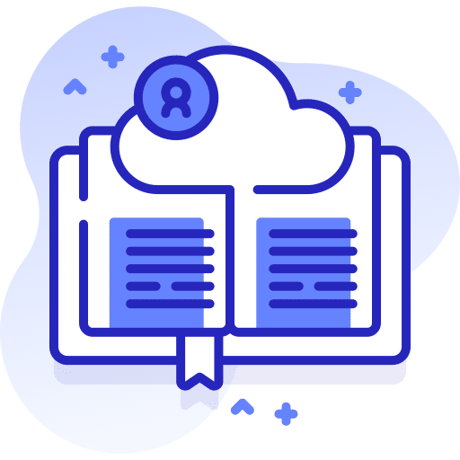Cloud cloud storage online library book icon Cloud cloud storage online library book icon