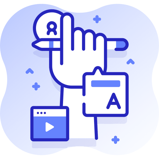 Online learning hand education pencil icon Online learning hand education pencil icon