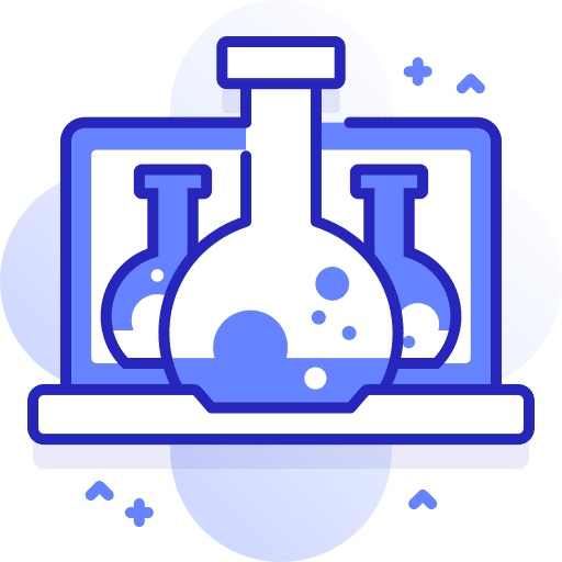 Science education science laptop icon Science education science laptop icon