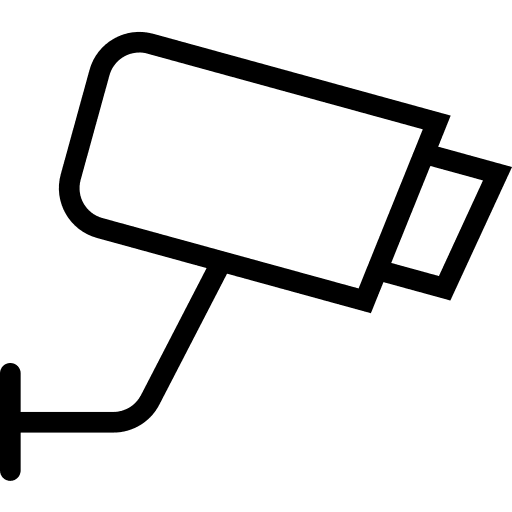 Cctv surveillance technology video icon