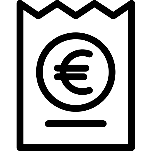 Invoice commerce business receipt icon