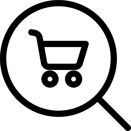 Search loupe product internet icon