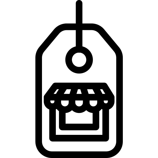 Tag commerce and shopping tag shopping icon