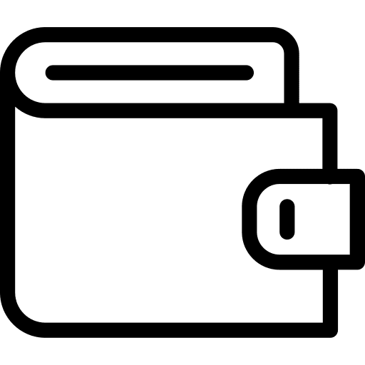 Wallet holder money commerce and shopping icon