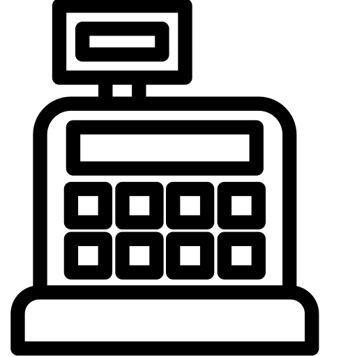 Cash register shopping store commerce and shopping buy icon