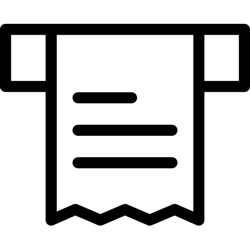 Invoice ticket commerce commerce and shopping icon