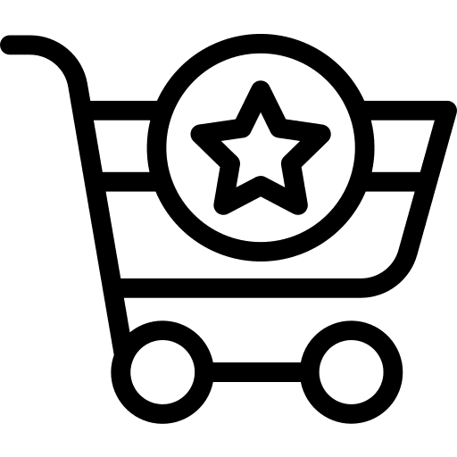 Shopping cart online shop supermarket commerce and shopping icon