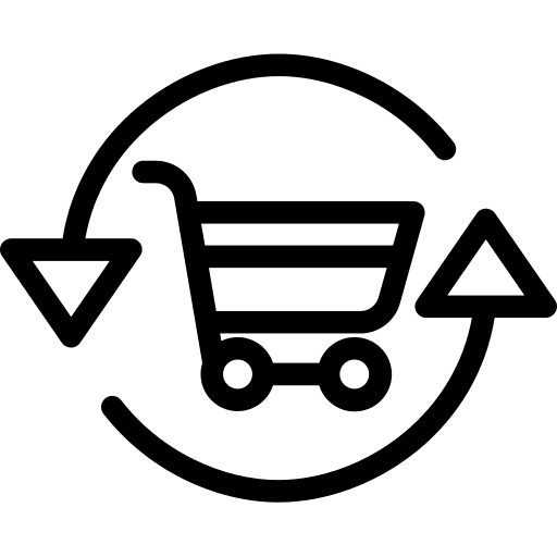 Shopping cart shopping store online store commerce icon