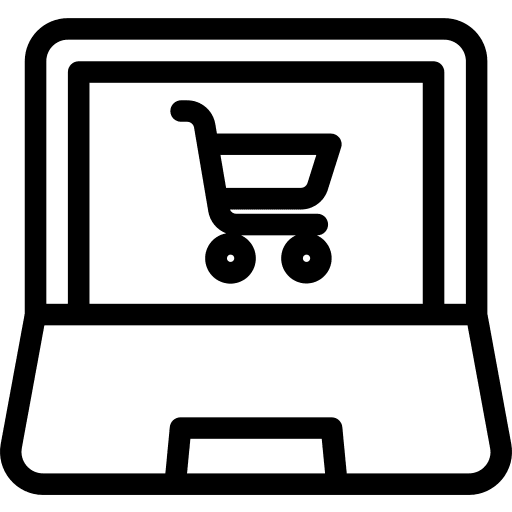 Online shop shopping store business and finance commerce and shopping icon