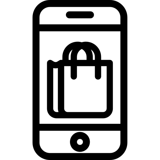 Online shop ecommerce shopping technology icon