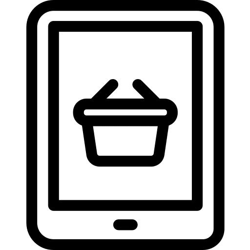 Online shop electronic electronics touch screen icon