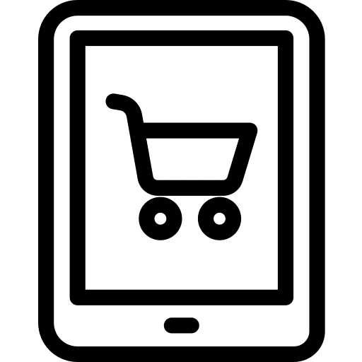 Online shop ipad online shop electronic icon