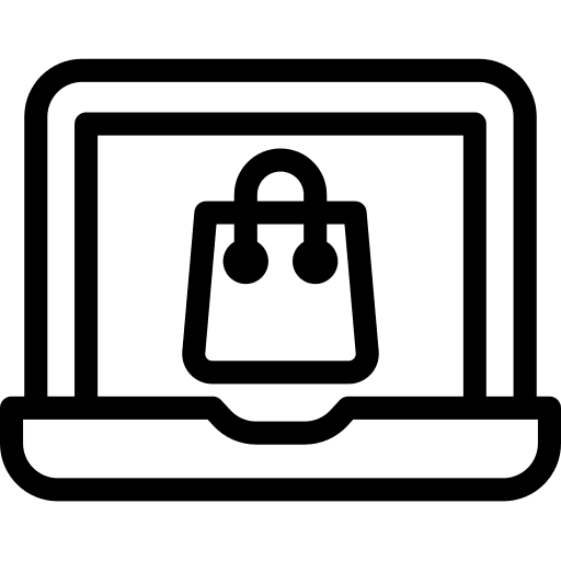 Online shop shopper online store commerce icon