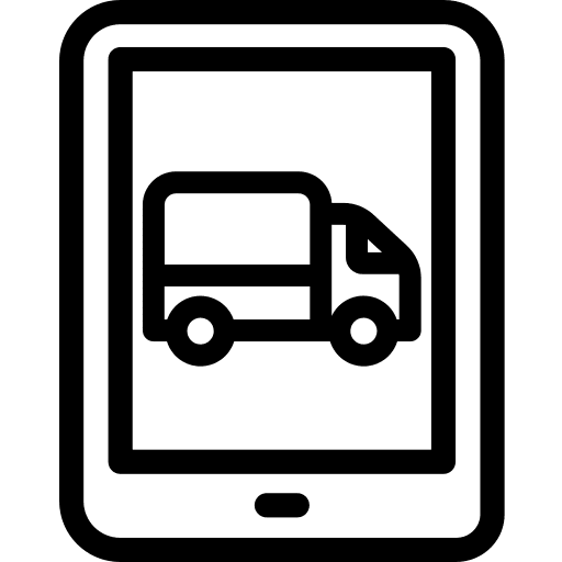 Online shop technology online shop shipping and delivery icon