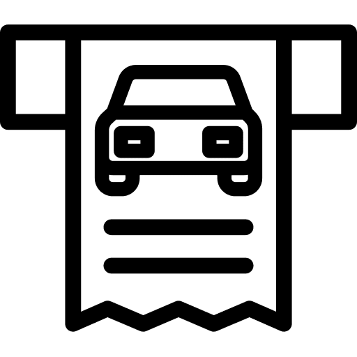 Parking ticket cars parkings interface icon