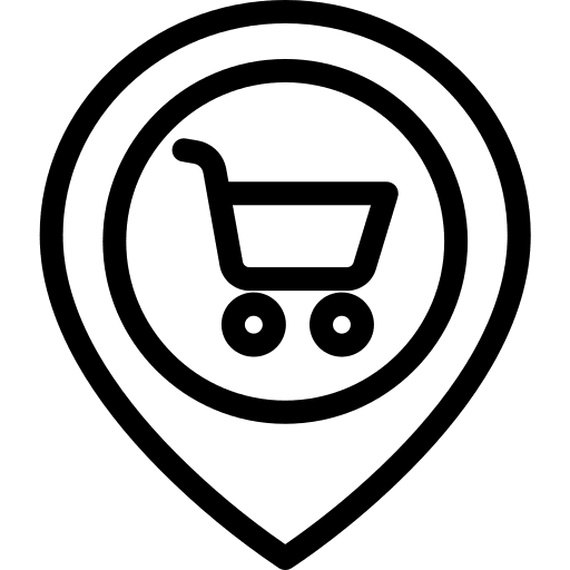 Pin signs store pin icon