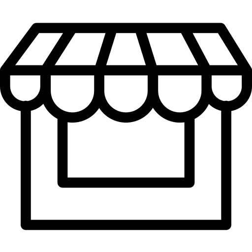 Shop store commerce food icon