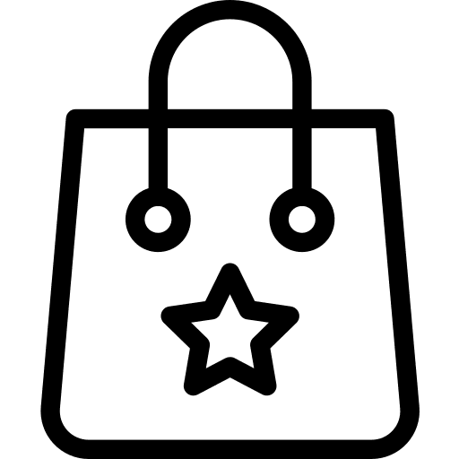 Shopping bag commerce and shopping online store bag icon