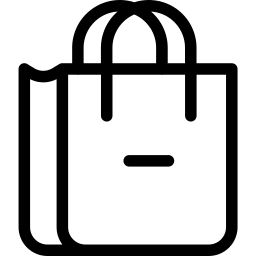 Shopping bag shopper commerce online store icon