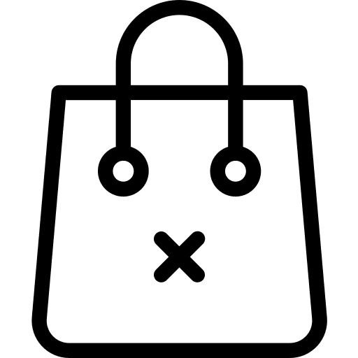 Shopping bag supermarket bag online store icon