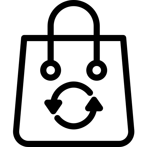 Shopping bag supermarket online shop commerce icon