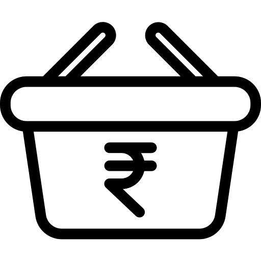 Shopping basket online shop shopping store commerce and shopping icon