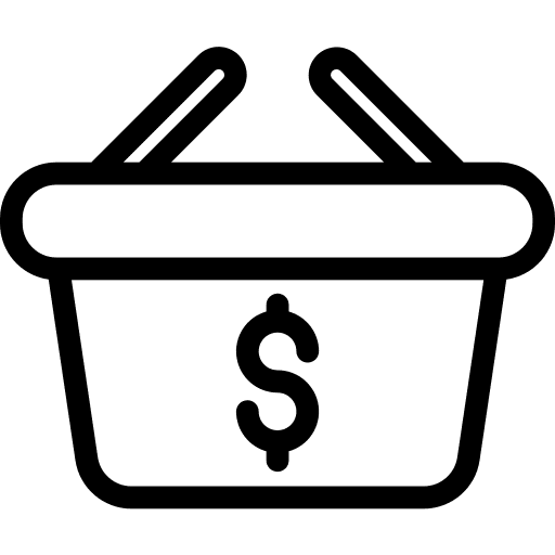 Shopping basket store commerce and shopping shopping icon