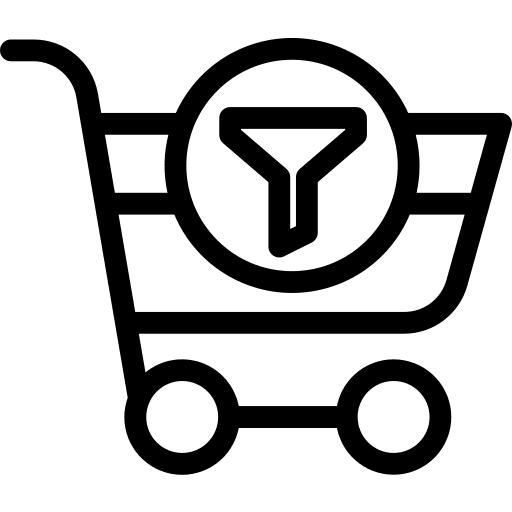 Shopping cart business trolley market icon