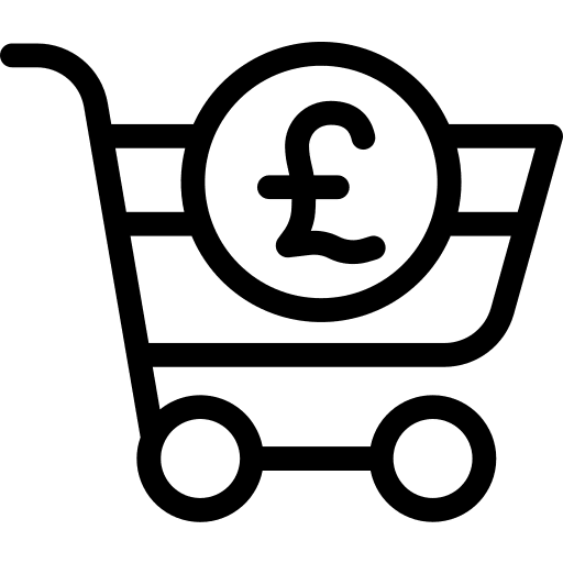 Shopping cart supermarket shopping store commerce and shopping icon