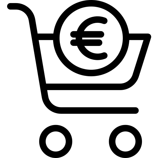 Shopping cart supermarket shopping store online store icon