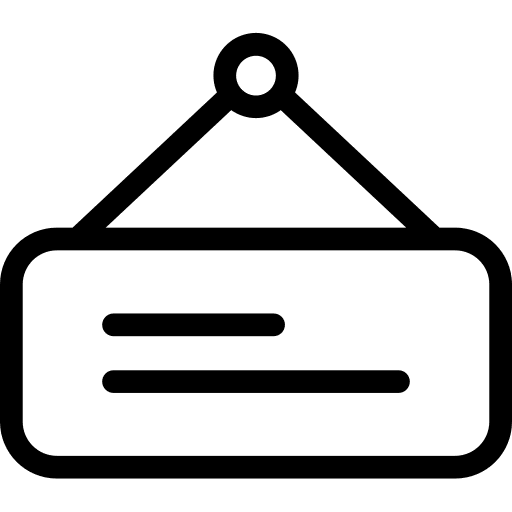 Sign commerce and shopping sign sticker icon