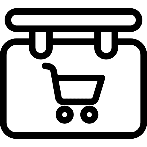 Sign store sign shop icon