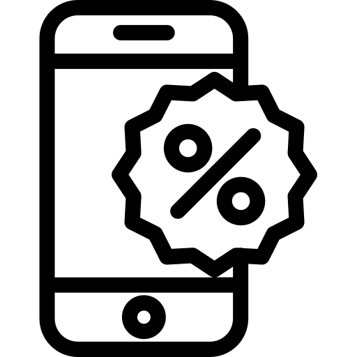 Smartphone smartphone touch screen commerce and shopping icon