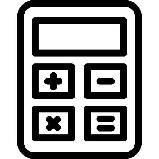 Calculator calculating maths commerce and shopping icon