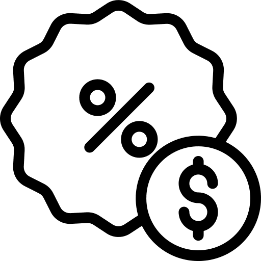 Discount discount commerce and shopping percentage icon