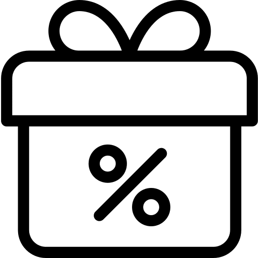 Gift birthday and party gift birthday icon