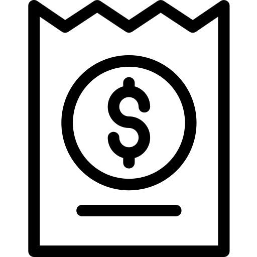 Invoice business bill payment icon