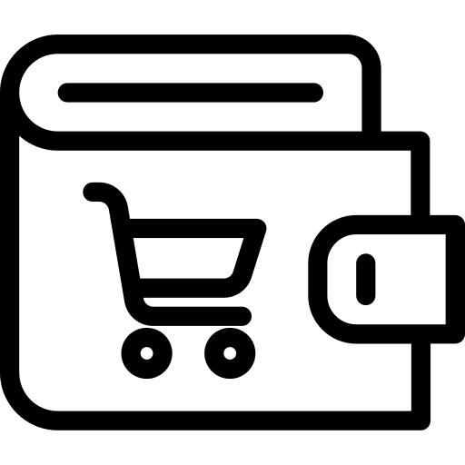 Wallet card billfold commerce and shopping icon