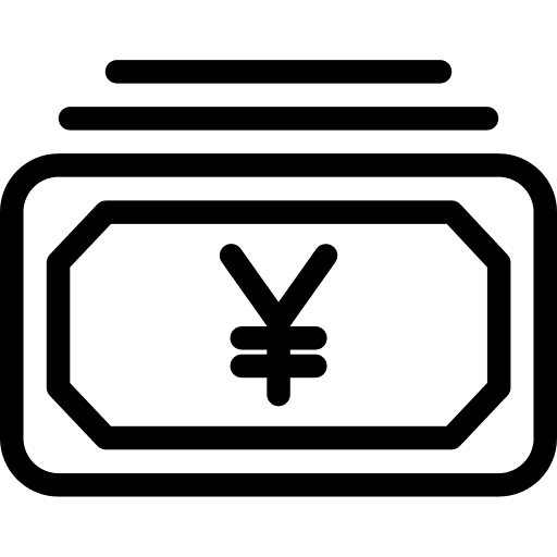 Yen cash yen commerce and shopping icon