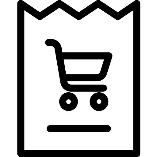 Invoice bill commerce and shopping ticket icon