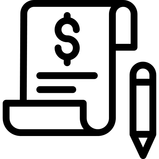 Invoice payment ticket commerce icon