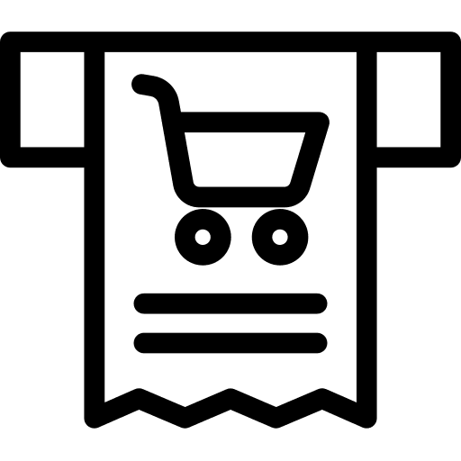 Invoice ticket invoice bill icon