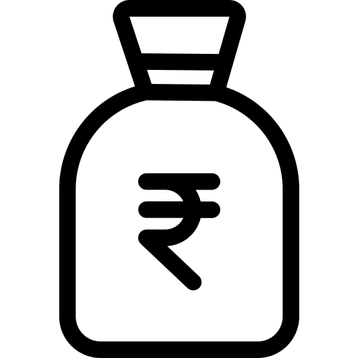 Money bag bank commerce and shopping banking icon